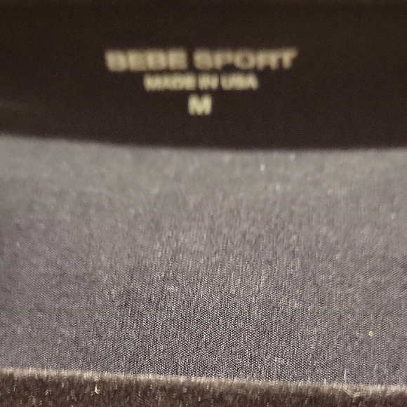 Bebe Sport Sleek Black Top - Picture 2 of 4